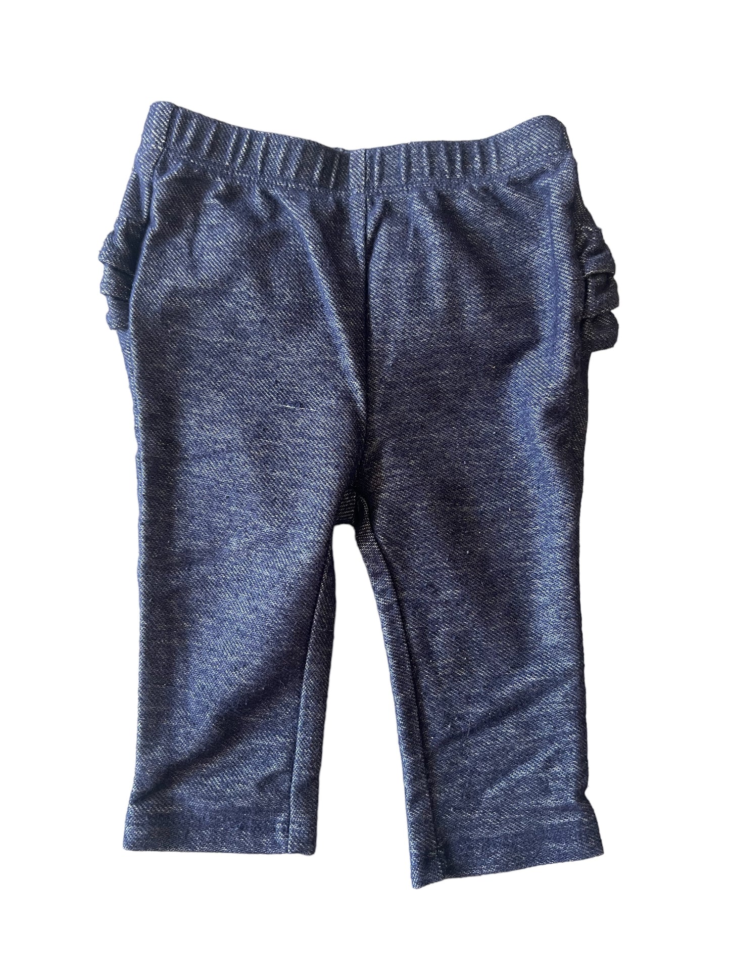 Girls Ruffle Butt Leggings Jean Color