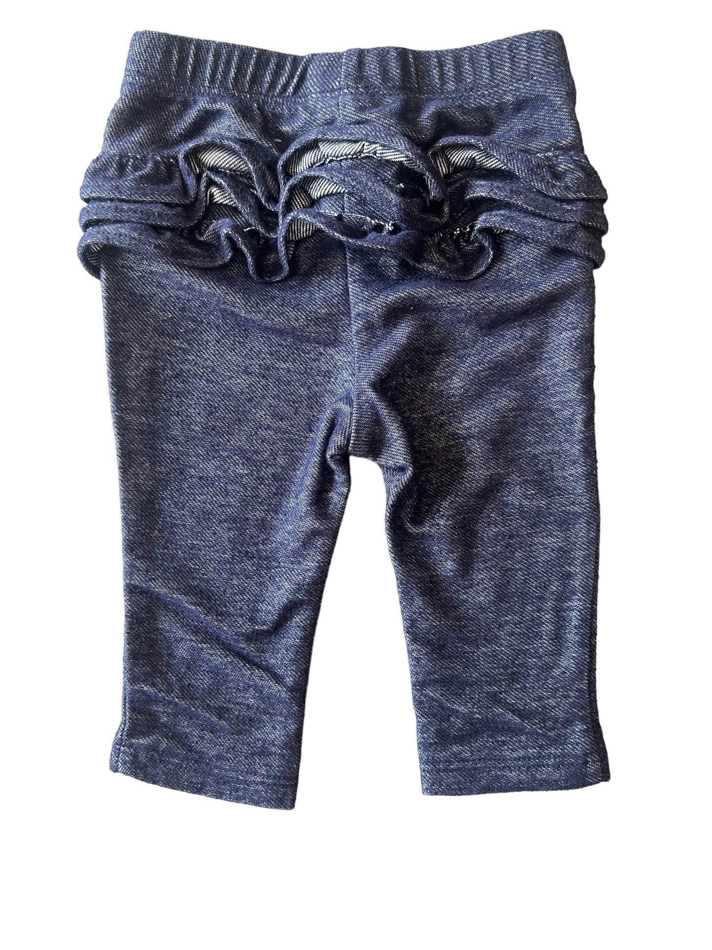 Girls Ruffle Butt Leggings Jean Color