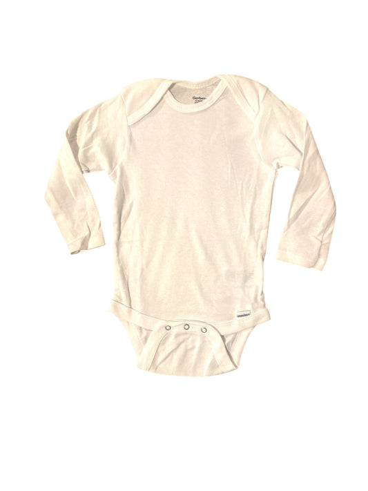Long Sleeve White Onesie