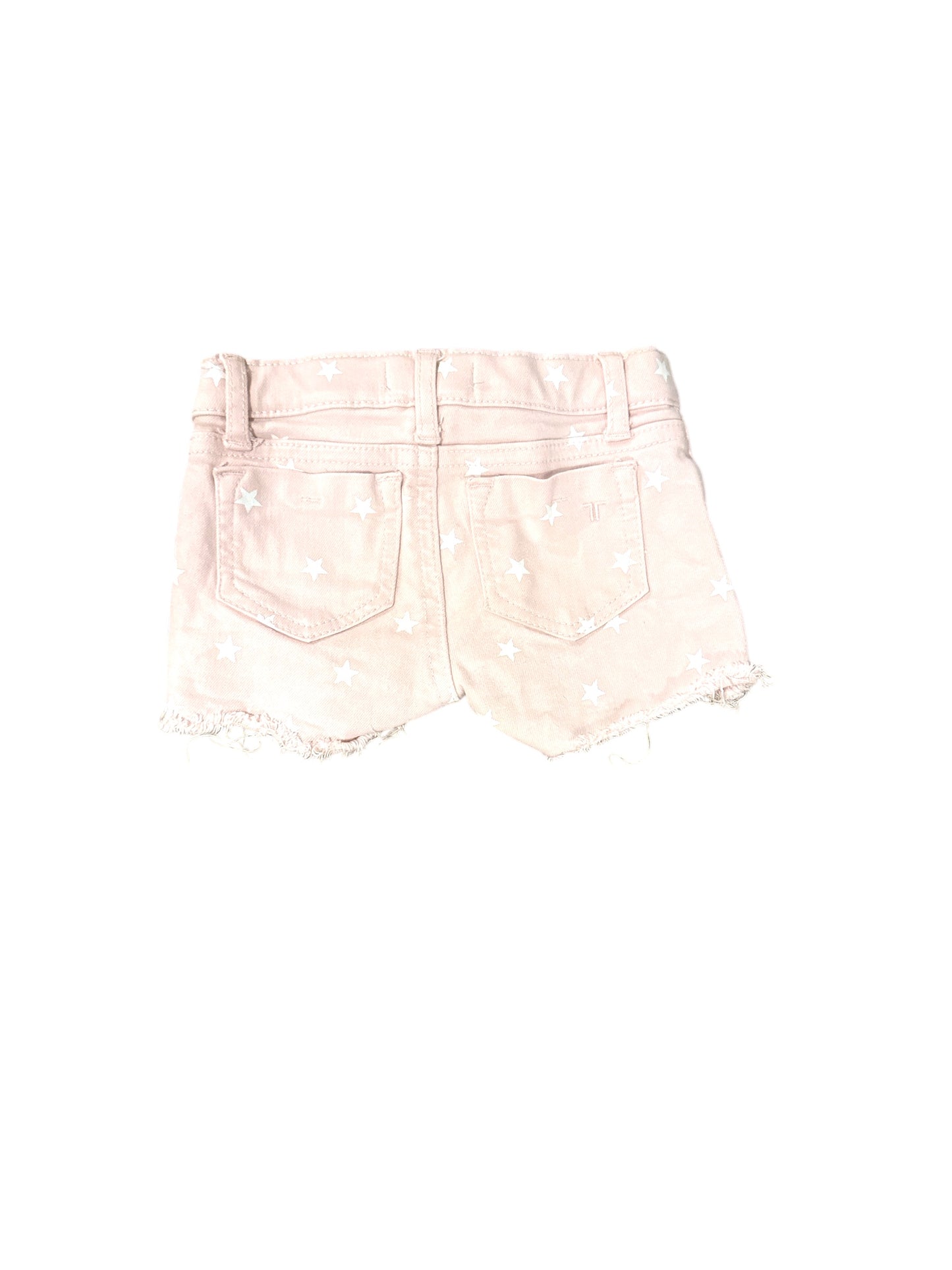 Girls Pink Jean Shorts with Stars