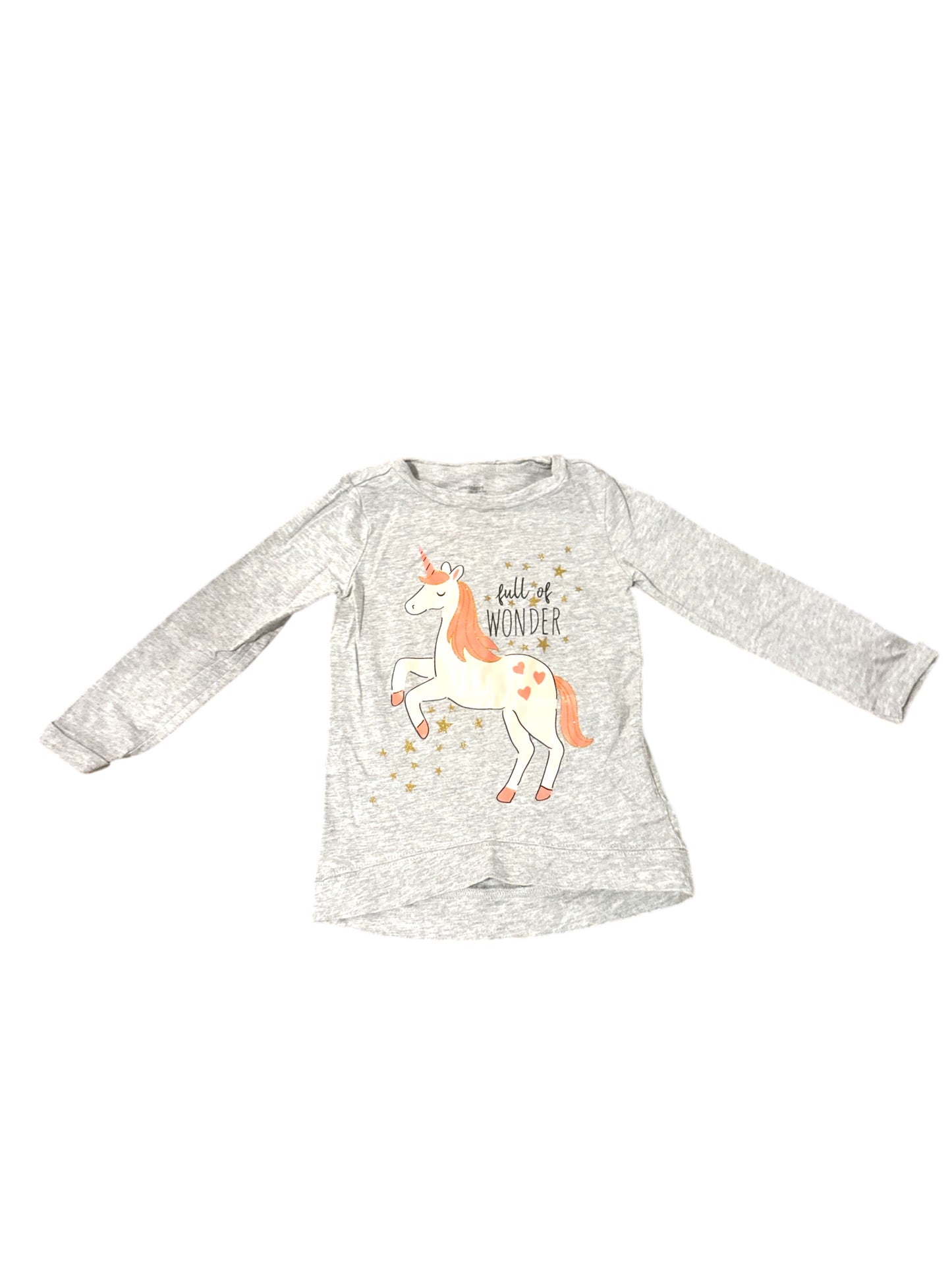 Girls Long Sleeve Unicorn Shirt