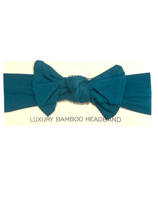 Ocean Blue Bamboo Stretchy Headband