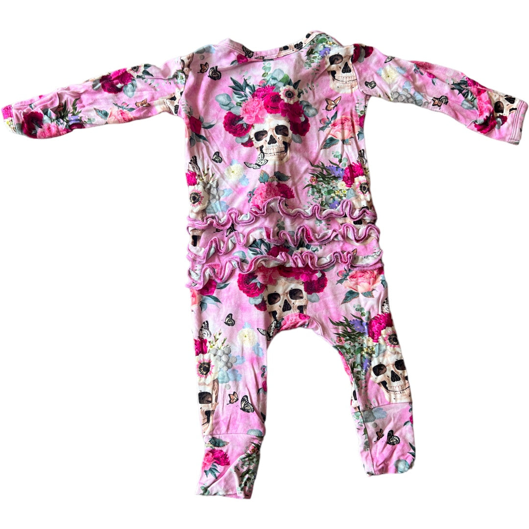 Baby Girls Pink Skull Pajamas