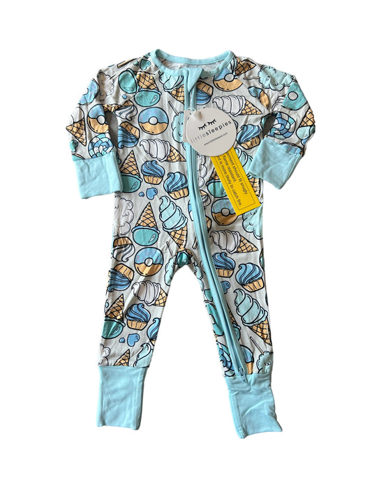 New With Tags Little Sleepies Ice Cream Pajamas