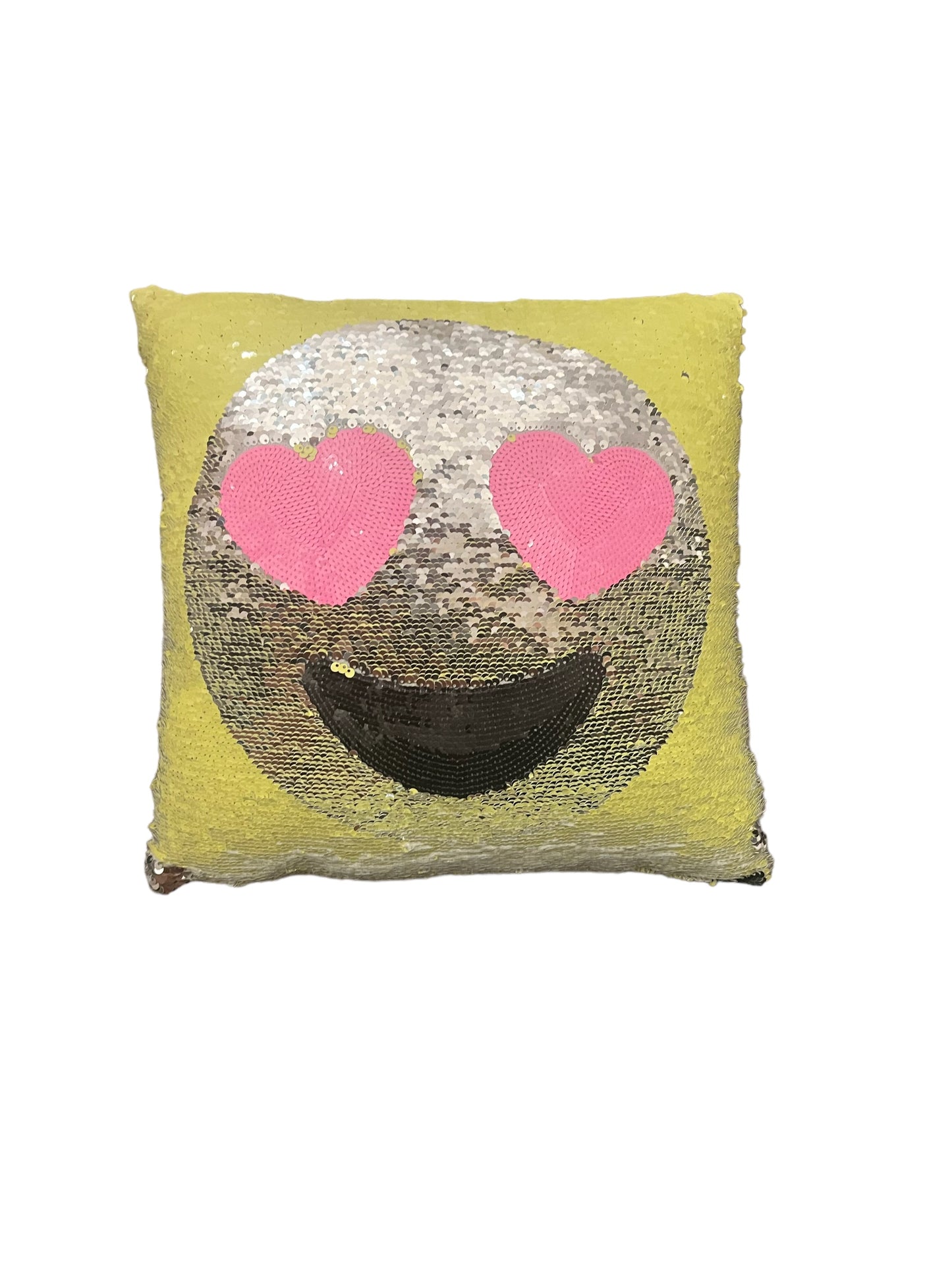 Switch Sequin Emoji Pillow