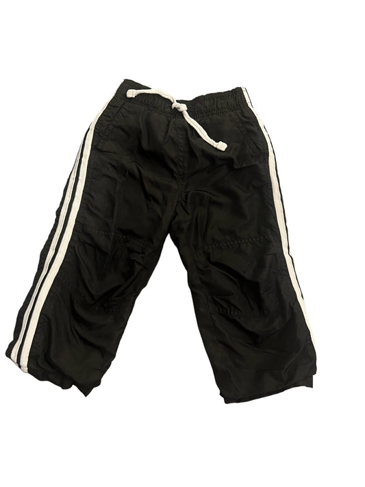 Boys Lined Pants Black with White Stripe