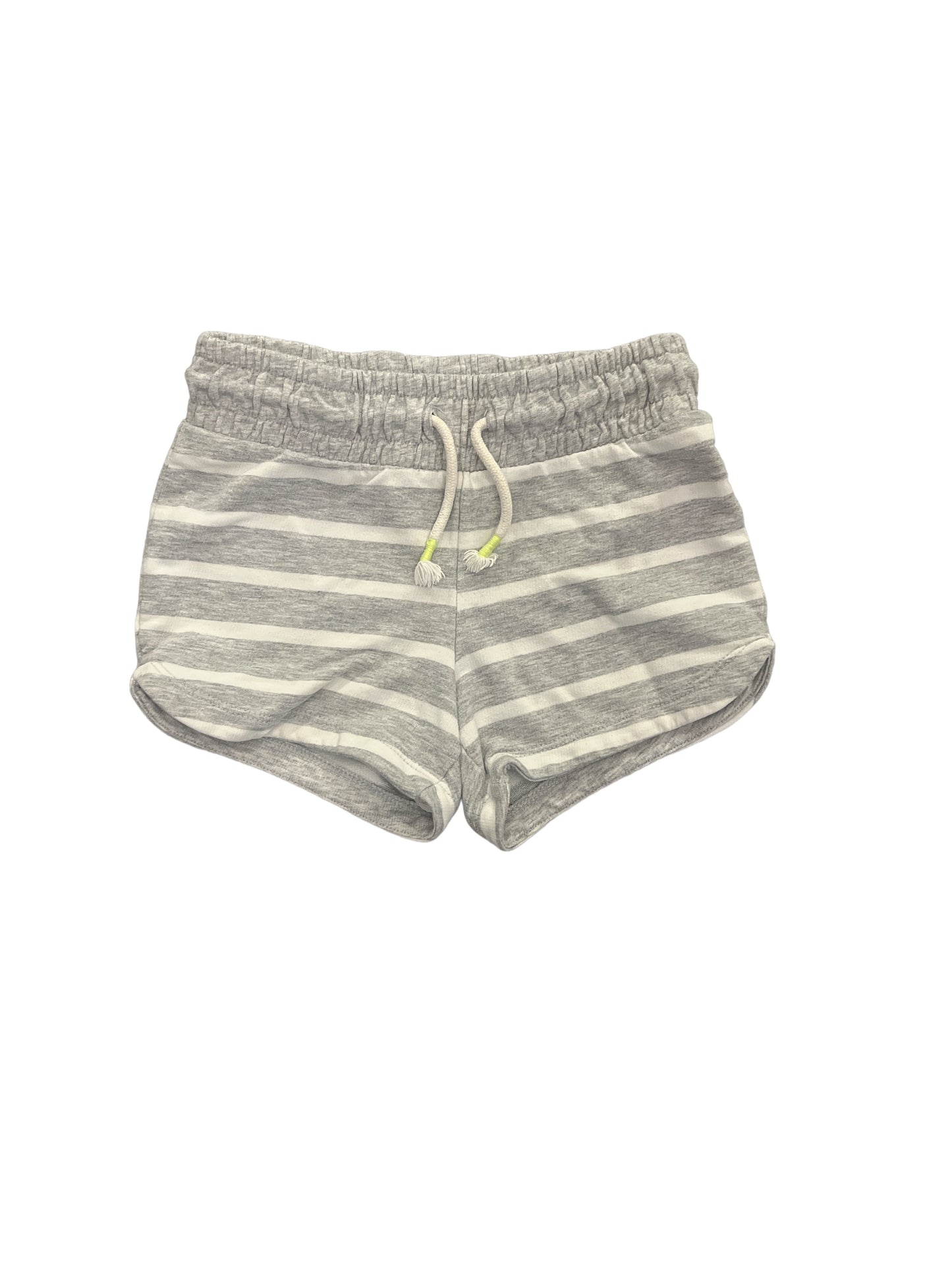 Girls Gray Striped Shorts