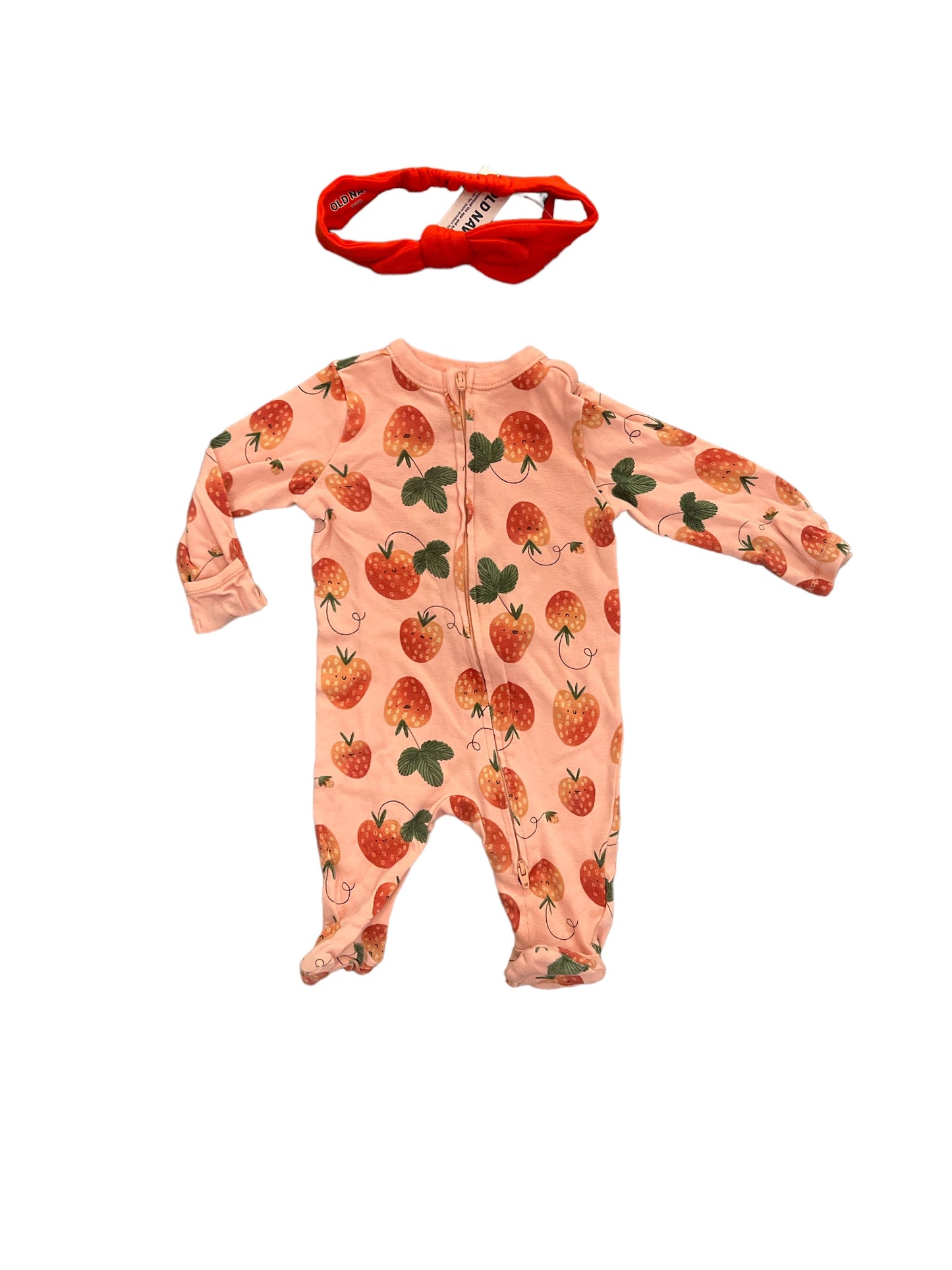 Strawberry Pajamas with Headband