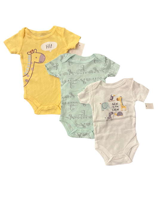 Set of 3 Short Sleeve Onesies NWT