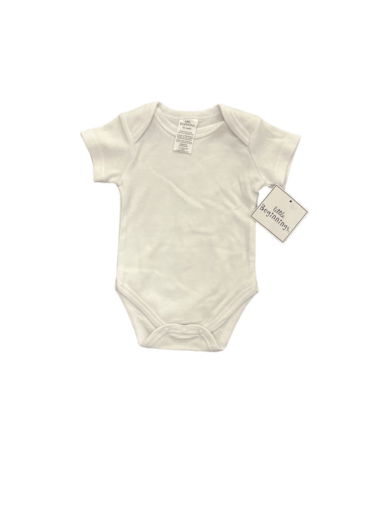 NWT White Short Sleeve Onesie