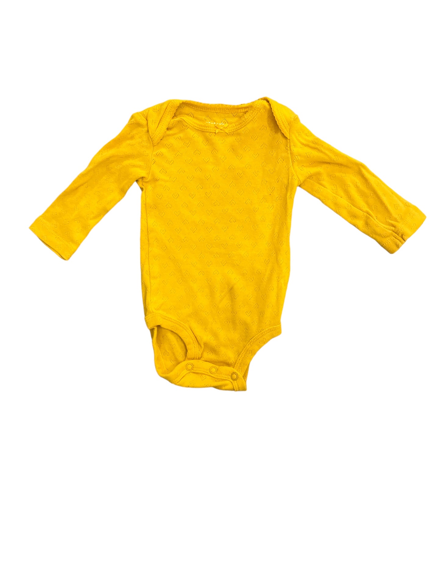 Yellow Long Sleeve Onesie Girls