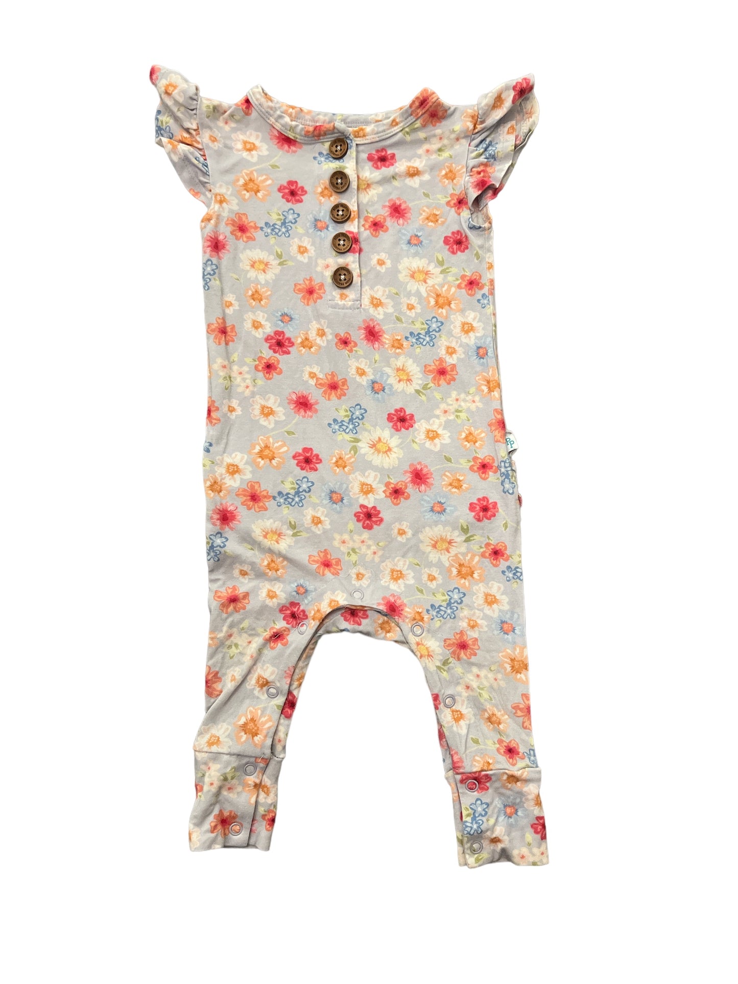 Posh Peanut Flowered Romper/Pajama