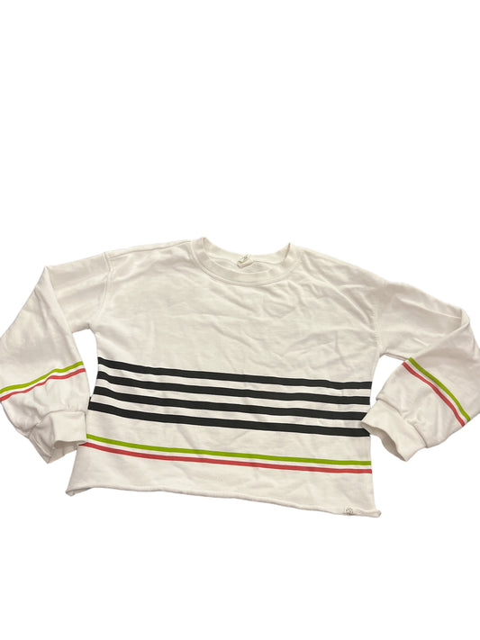 Girls Long Sleeve Striped Sweatshirt