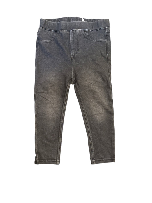 Gray/Black Jean Jeggings