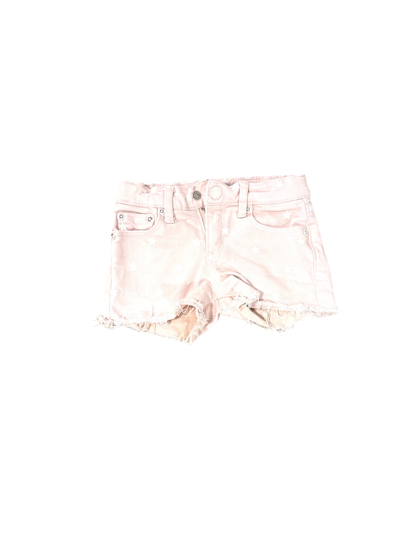 Girls Pink Jean Shorts with Stars