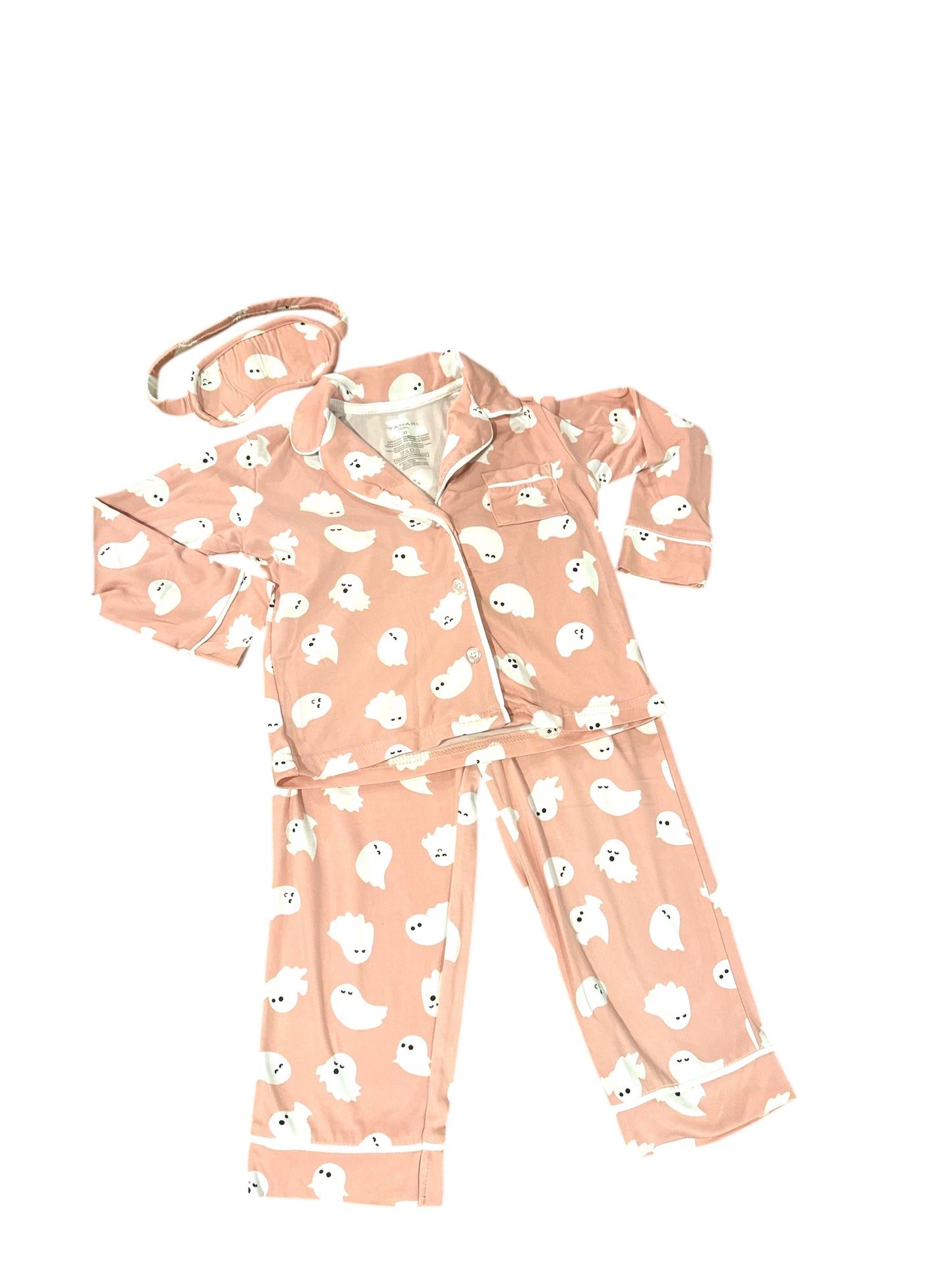 Girls Soft Pink Pajamas Ghost