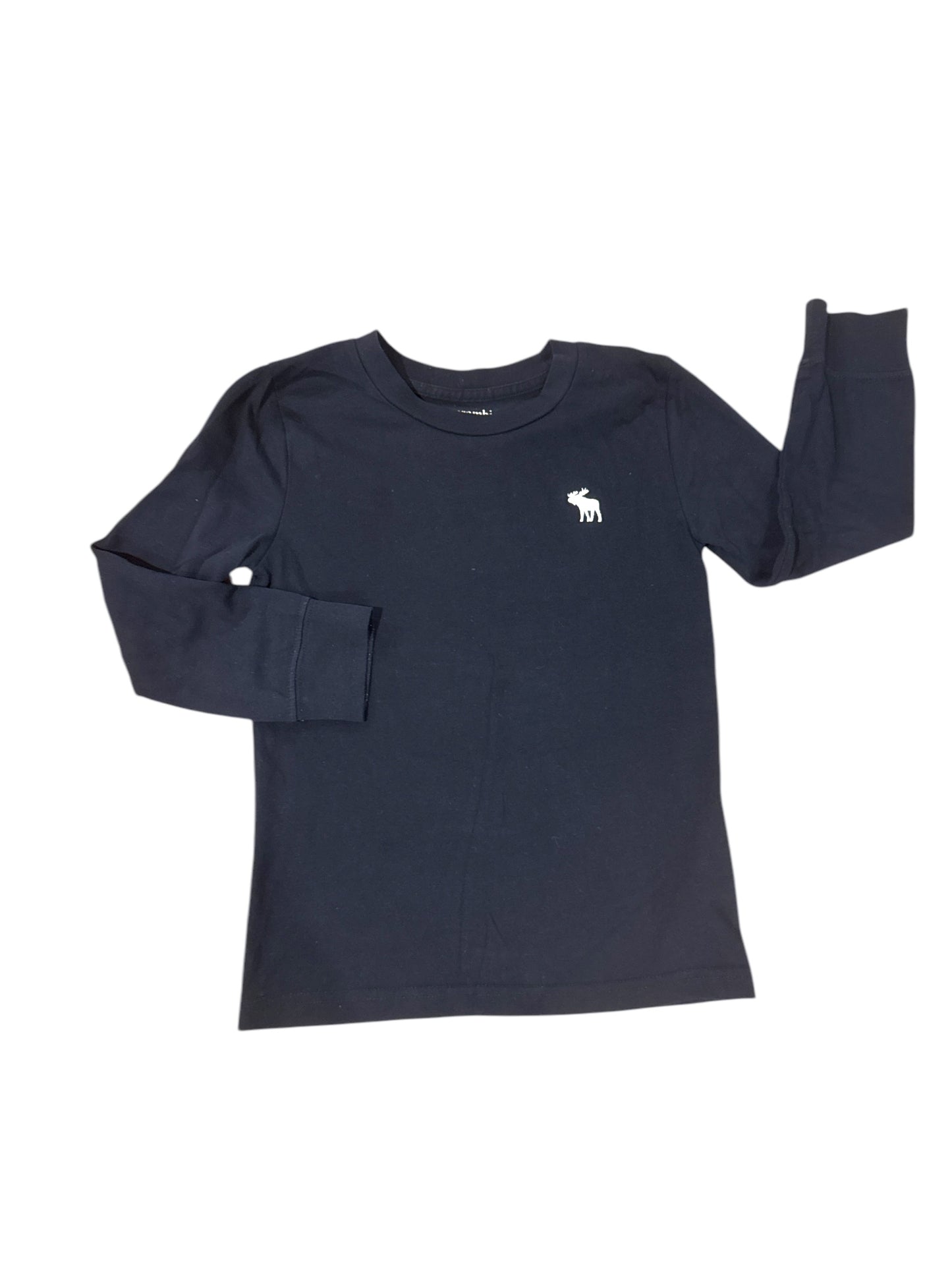 Boys Abercrombie Logo Long Sleeve Shirt Navy