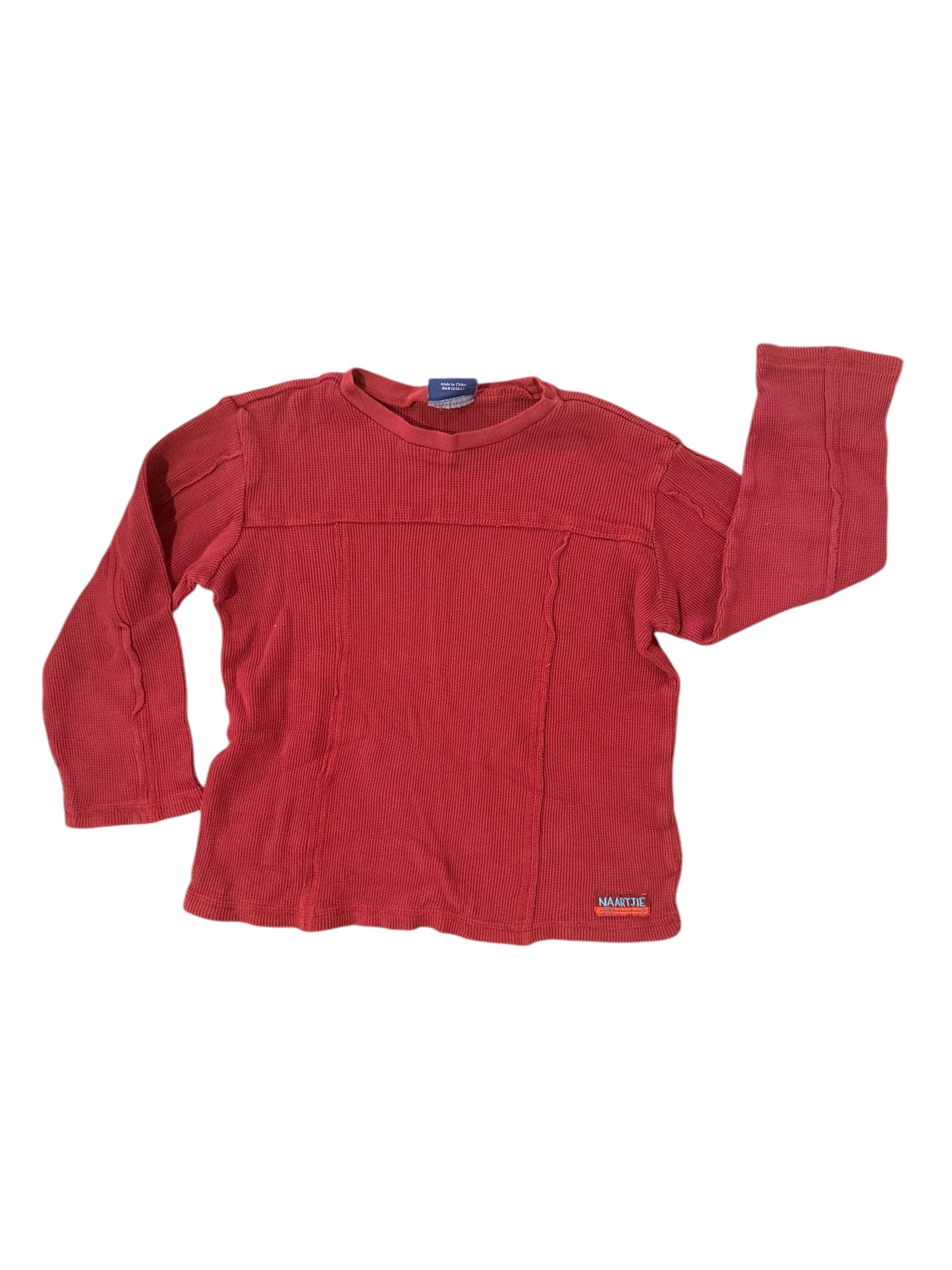 Boys Long Sleeve Red Naartjie Shirt